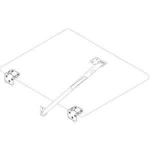 Roca Scharnier für Rakego Klappstischstütze Aluminium schwarz anodisiert
