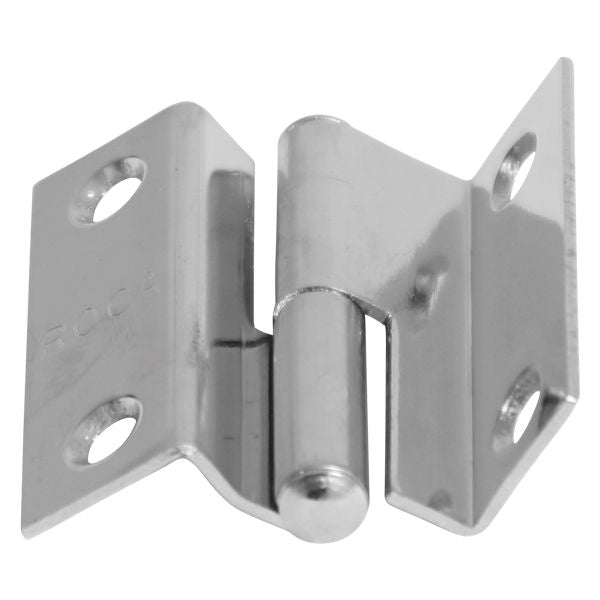 Roca Türscharnier 35 × 40 mm – poliertes Messing oder Edelstahl