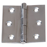 Gotthardt Blattscharnier / Piano-Scharnier aus poliertem Edelstahl – 50 × 50 mm