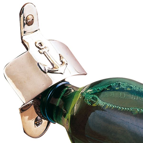 Flaschenöffner Messing Wandmontage