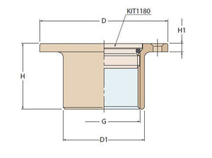 Guidi Inspektionsdeckel Bronze D=3 1/2