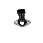 Lenzdurchlass rostfreier Stahl oval L=50mm B=34mm ID=24mm mit Kunststoff Lenzstopfen