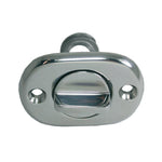 Lenzdurchlass rostfreier Stahl oval L=54mm mit Lenzstopfen