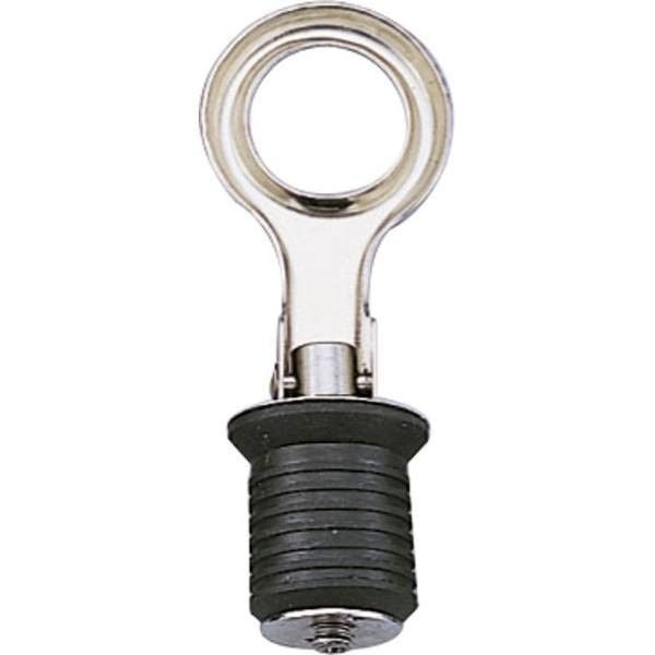 Lenzstopfen rostfreier Stahl für Lenzdurchlass ID=25mm mit Schnellverschluss