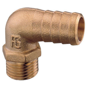 Guidi Schlauchanschlussstutzen Messing  90° Aussengewinde