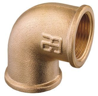 Guidi Rohrbogen Messing 90° – beidseitiges Innengewinde