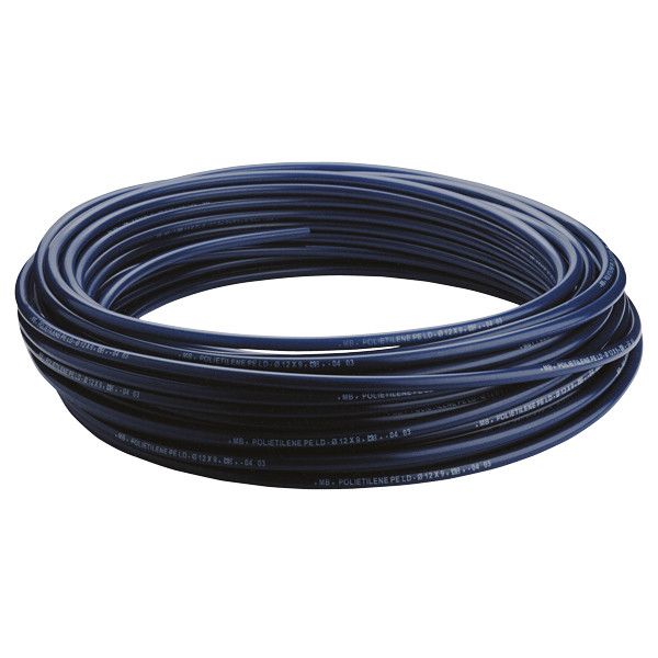 Schlauch blau ID=9mm AD=12mm Rolle L=50m