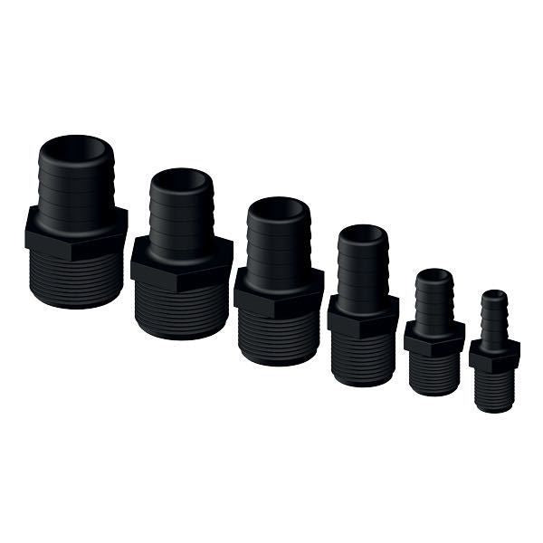 Trudesign Schlauchanschluss-Stutzen mit Außengewinde – glasfaserverstärkter Polymer-Fitting