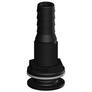 Trudesign Borddurchführung schwarz mit Schlauchanschluss