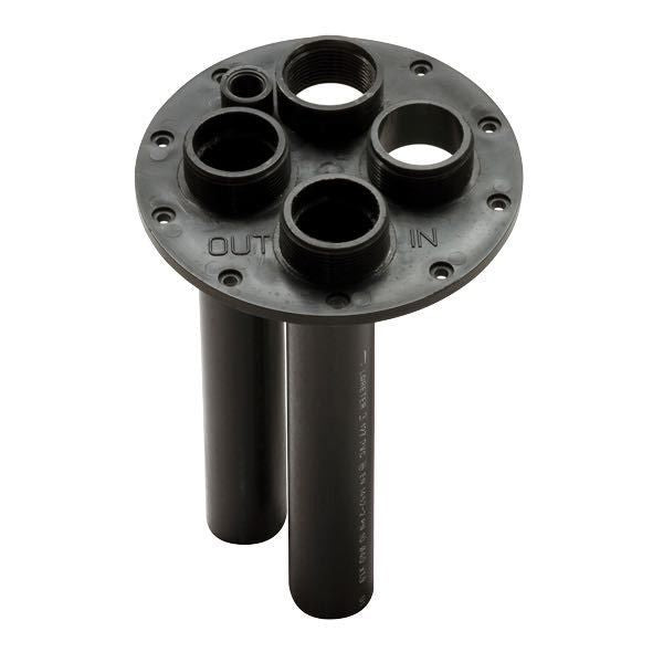 Anschlussflasch für Kunststoff-Fälalientanks