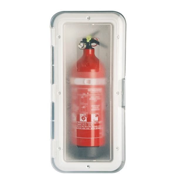 Nuova Rade Staufach für 2-kg-Feuerlöscher – Einbaubox mit transparenter Tür