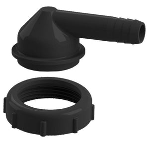 Nuova Rade Wassertankanschluss 90° 1 1/2 mit Überwurfmutter für Schlauchanschluss D=38mm