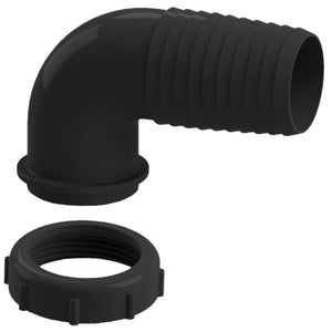 Nuova Rade Wassertankanschluss 90° 1 1/2 mit Überwurfmutter für Schlauchanschluss D=12mm