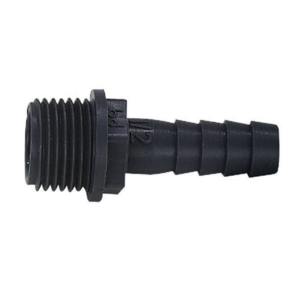 Schlauchanschlussstutzen Kunststoff 3/8 für Schlauch ID=12mm