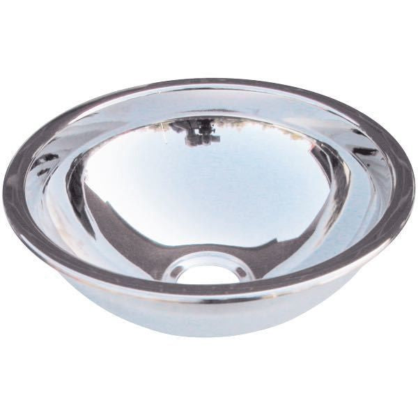 Waschbecken rostfreier Stahl rund D=26cm