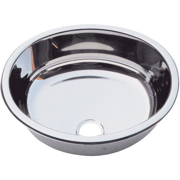 Waschbecken rostfreier Stahl rund D=380cm T=305mm