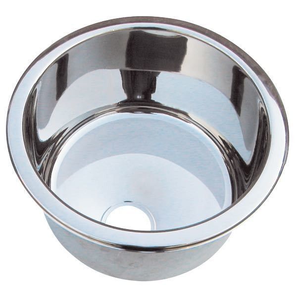 Waschbecken rostfreier Stahl rund D=26cm
