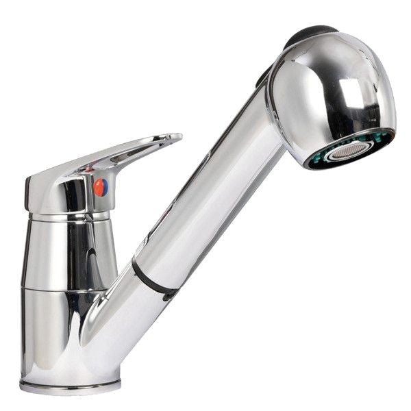 Mischarmatur schwenkbar mit ausziehbarem Duschschlauch L=120cm