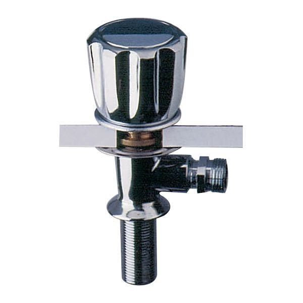 Absperrventil zum Einbau Messing verchromt Anschlus 3/8