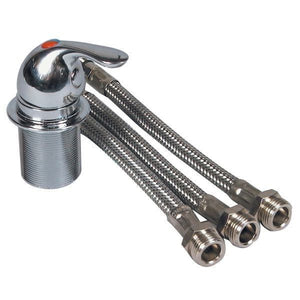 Mischventil zum Einbau Messing verchromt Anschlus 3/8