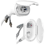 Nuova Rade Cockpitdusche Gehäuse mit Tür B=115mm H=189 mit Duschkopf und Schlauch L=3m weiss
