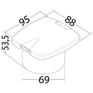 Mischbatterie für Cockpitdusche zum Einbau
