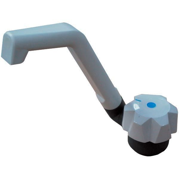 Wasserhahn mit Kontakt zum Starten der Frischwasserpumpe grau Anschluss 10/12mm