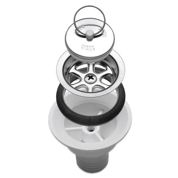 Dometic Wasserablauf Schlauchanschluss – Ablaufgarnitur mit Ø 25 mm für Bordwaschbecken