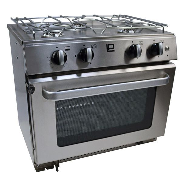 Neptune 5000 Gasherd 3-flammig mit Backofen. Grill und Topfhalter