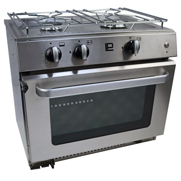 Neptune 5000 Gasherd 2-flammig mit Backofen. Grill und Topfhalter
