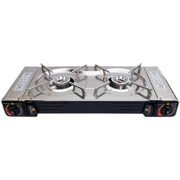 1852 Gaskocher 2-flammig für Gaskartusche