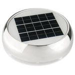 Marinco Solarlüfter mit Akku und LED – Edelstahl