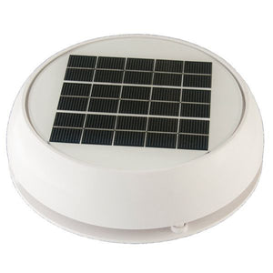 Marinco Solarlüfter mit aufladbaren Batterien Kunststoff weiss