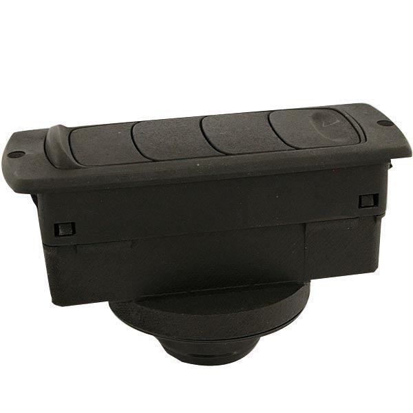 Warmluftauslass 45° verschliessbar  L=134mm B=52mm für Luftschlauch ID=55mm