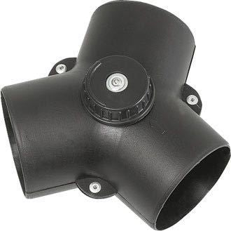 Sirocco Y-Warmluftverteiler – Luftschlauch-Verteiler 75 mm auf 2 × 60 mm