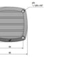 Roca Lüftungsgitter PVC – Abdeckgitter für Roca Anschlussadapter