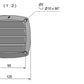 Roca Lüftungsgitter Kunststoff L=125mm B=125mm