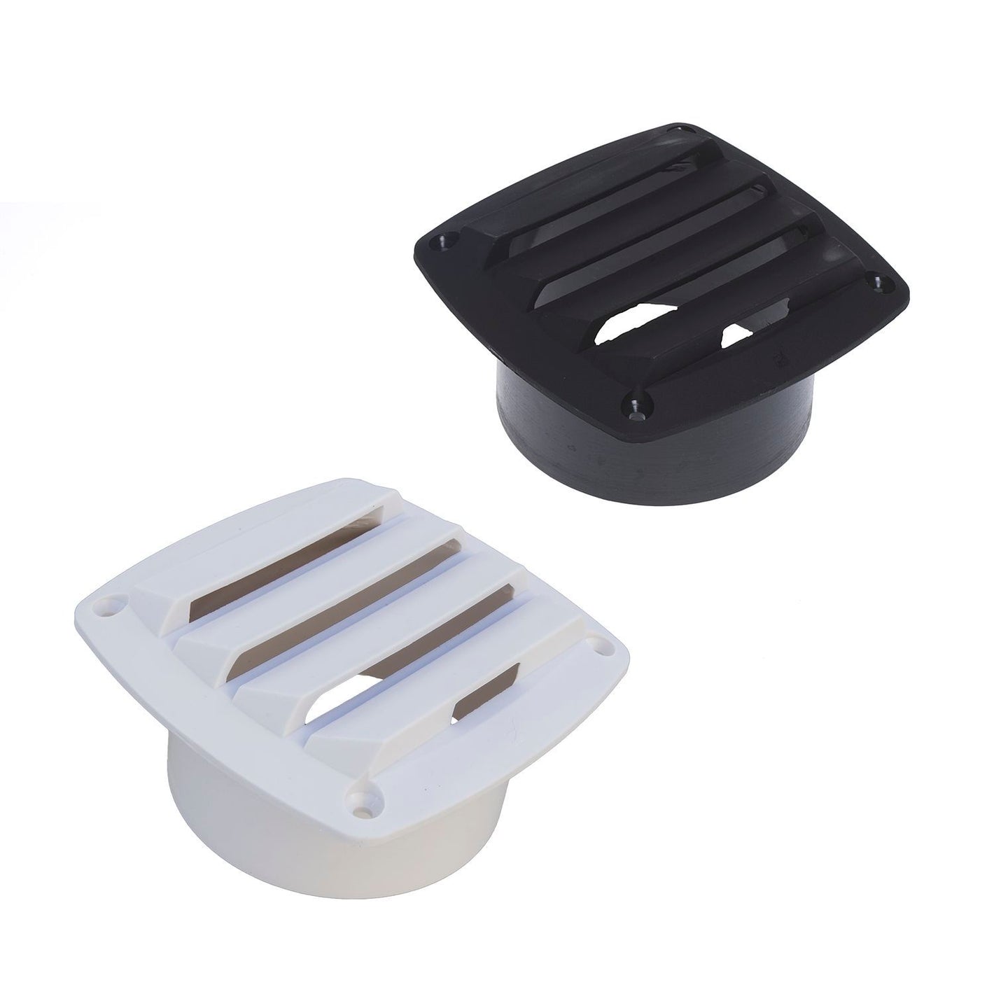 Roca Lüftungsgitter aus PVC mit Schlauchanschluss – 125 × 125 mm
