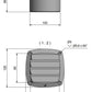 Roca Lüftungsgitter Kunststoff B=125mm L=125mm mit Schlauchanschluss