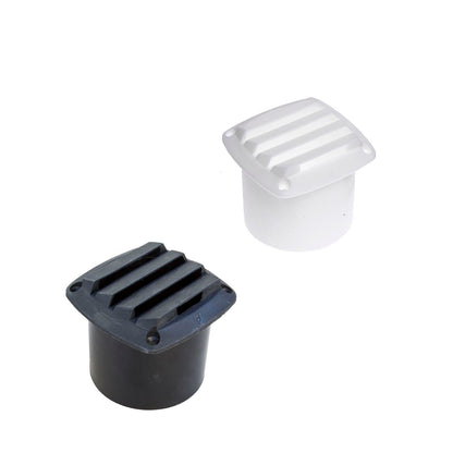 Roca Lüftungsgitter PVC mit Schlauchanschluss – 85 × 85 mm / Ø 75 mm