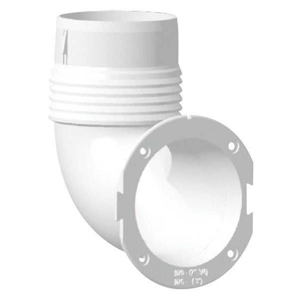 Nuova Rade Schlauchadapter 90° für Lüfter – Kunststoff