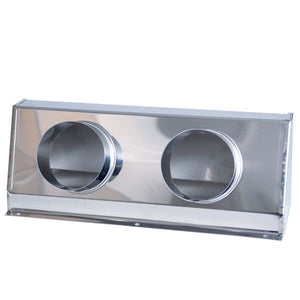 Anschlusskasten L=210mm für 2 Luftschläuche ID=76mm