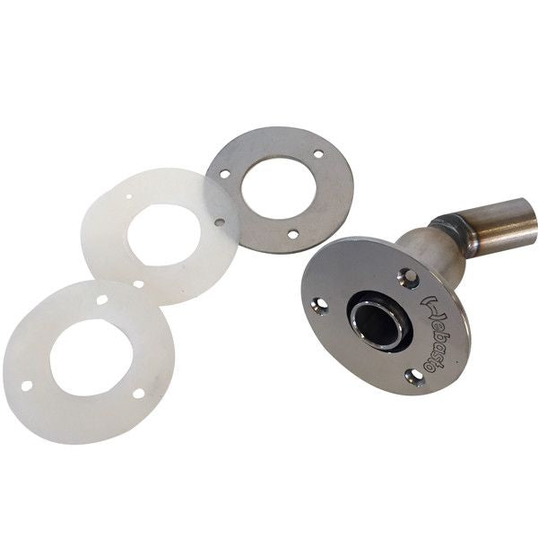 Webasto Borddurchlass für Auspuff gerade mit 45°-Anschluss für Auspuffschlauch ID=24mm