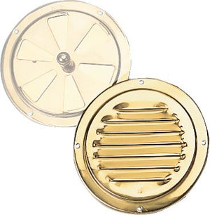 Roca Lüfterblech Messing poliert D=125mm