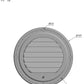 Roca Lüfterblech Messing poliert D=125mm