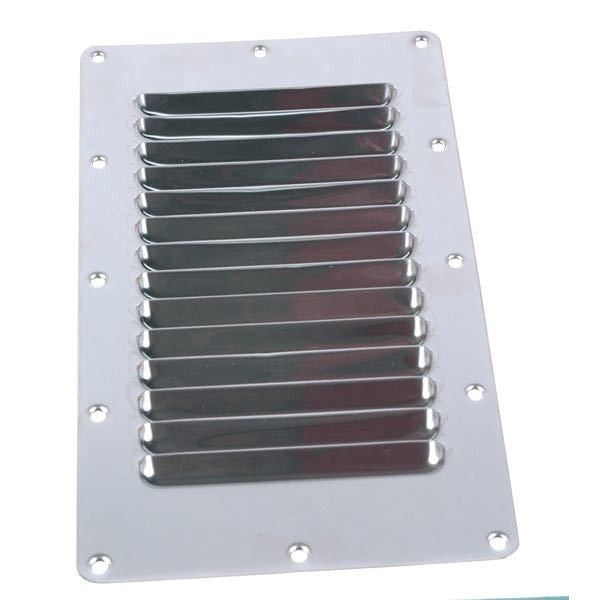 Gotthardt Lüfterblech Edelstahl – flache Decksmontage 228 × 127 mm