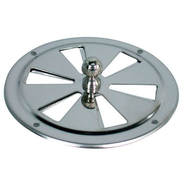 Lüfterblech verschliessbar rostfreier Stahl D=102mm