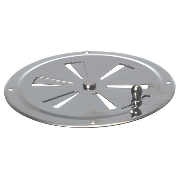 Lüfterblech verschliessbar rostfreier Stahl D=125mm