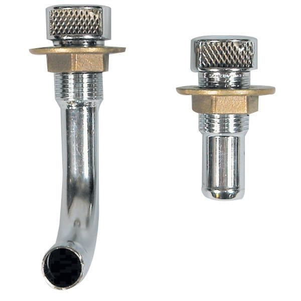 Tankentlüftung Messing verchromt für Schlauchanschluss D=16mm