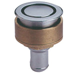 Tankentlüftung flacher Einbau Messing verchromt für Schlauchanschluss D=19mm